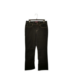 Women's Size 8 Extra Dark Rinse Flare Jeans Denim Gloria Vanderbilt "Isabelle"